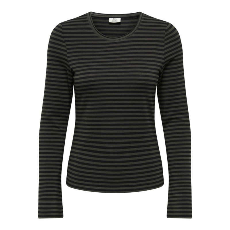JDY Mati basic langærmet bluse - Sepia / BLACK