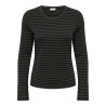 JDY Mati basic langærmet bluse - Sepia / BLACK