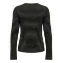 JDY Mati basic langærmet bluse - Sepia / BLACK