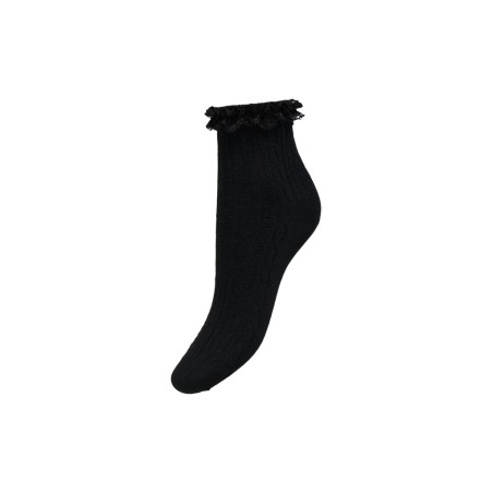 ONLY Olivia Strømper - Black / CABLE & LACE