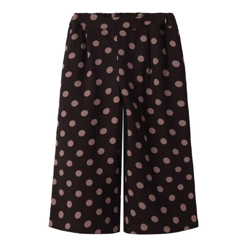NAME IT MINI Nina wide bukser - Chocolate Plum
