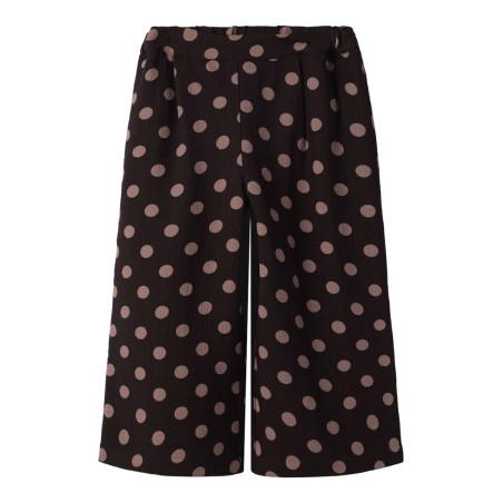 NAME IT MINI Nina wide bukser - Chocolate Plum