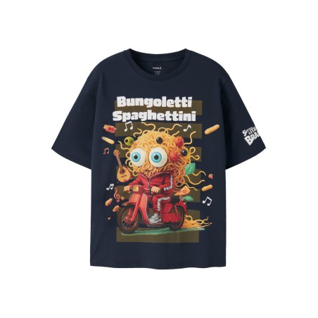 NAME IT KIDS Brainr T-shirt - Navy Blazer