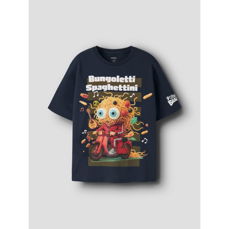 NAME IT KIDS Brainr T-shirt - Navy Blazer