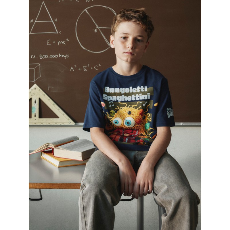 NAME IT KIDS Brainr T-shirt - Navy Blazer