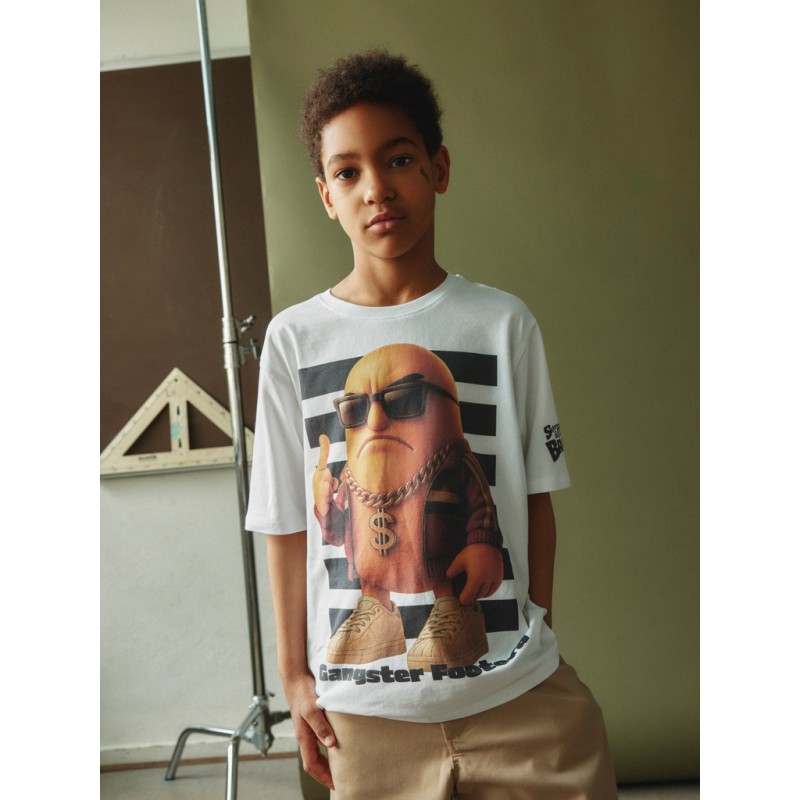 NAME IT KIDS Brainr T-shirt - Bright White