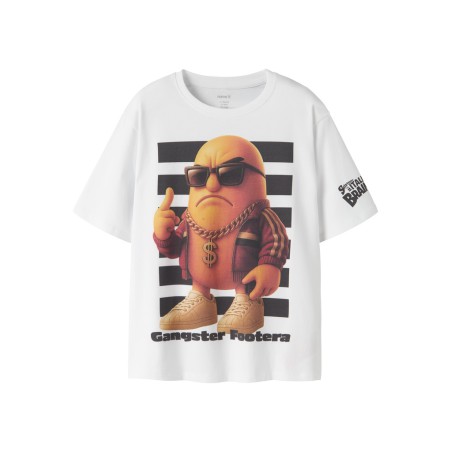 NAME IT KIDS Brainr T-shirt - Bright White