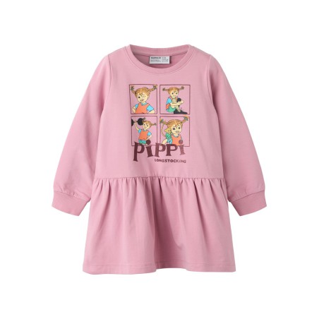 NAME IT MINI Asta Pippi sweat kjole - Lilas