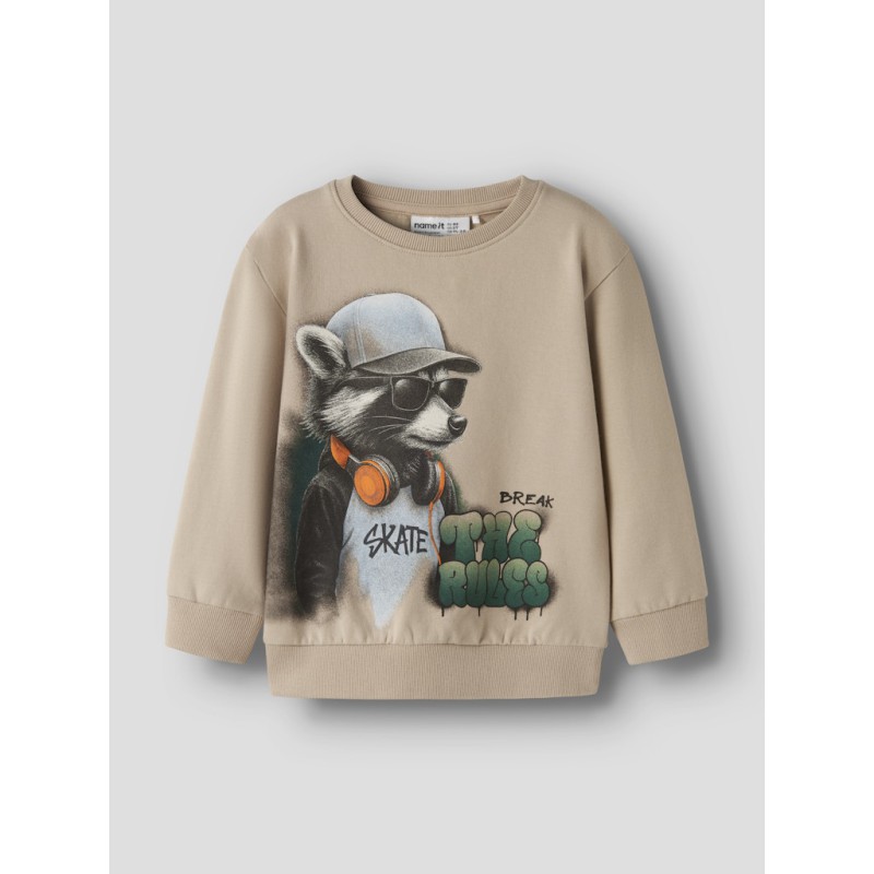 NAME IT MINI Nathaniel sweatshirt - Sesame