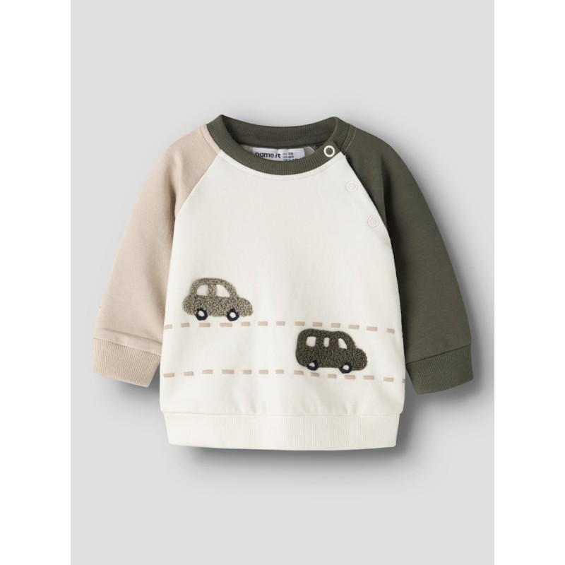 NAME IT BABY Omand sweatshirt - Antique White