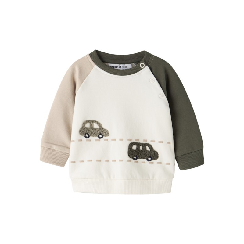 NAME IT BABY Omand sweatshirt - Antique White