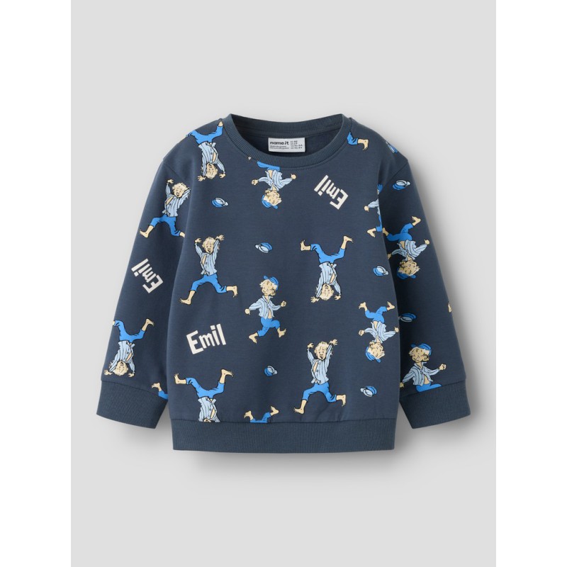 NAME IT MINI Alfe Emil sweatshirt - Ombre Blue