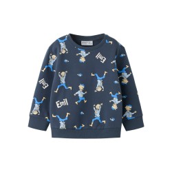 NAME IT MINI Alfe Emil sweatshirt - Ombre Blue