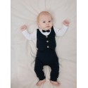 NAME IT BABY Adam langærmet bodystocking sæt - Dark Sapphire