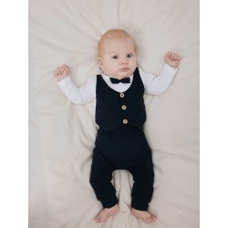 NAME IT BABY Adam langærmet bodystocking sæt - Dark Sapphire