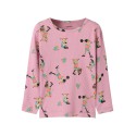 NAME IT MINI Ara pippi langærmet slim bluse - Lilas