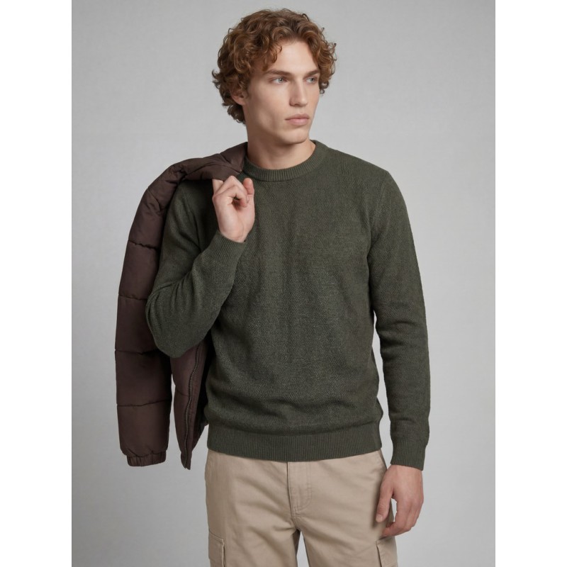 JACK & JONES Camden striktrøje - Forest Night