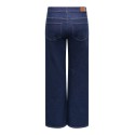 ONLY CARMAKOMA Juicy højtaljet brede jeans - Dark Blue Denim
