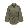 JDY Rikka 7/8 tunnel skjorte - Dark Olive / CLOUD DANCER & BLACK