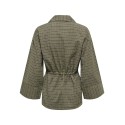 JDY Rikka 7/8 tunnel skjorte - Dark Olive / CLOUD DANCER & BLACK