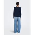 ONLY Bamboo langærmet bluse - Night Sky