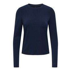 ONLY Bamboo langærmet bluse - Night Sky