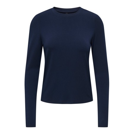 ONLY Bamboo langærmet bluse - Night Sky