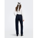 ONLY Bamboo langærmet bluse - Cloud Dancer