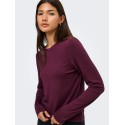 ONLY Bamboo langærmet bluse - Fig