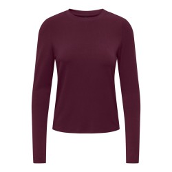 ONLY Bamboo langærmet bluse - Fig