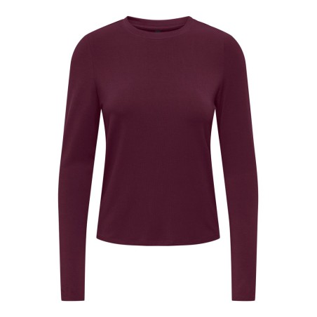 ONLY Bamboo langærmet bluse - Fig