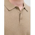 JJ REBEL Callum strik polo - Crockery / MELANGE
