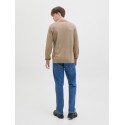 JJ REBEL Callum strik polo - Crockery / MELANGE