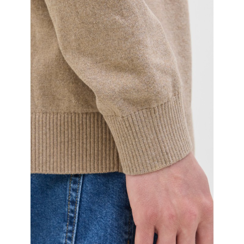JJ REBEL Callum strik polo - Crockery / MELANGE