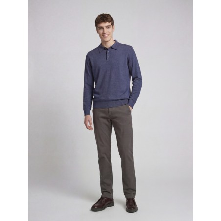 JACK & JONES Callum strik polo - Vintage Indigo