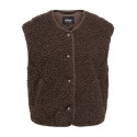 ONLY Lines teddy vest - Chocolate Martini