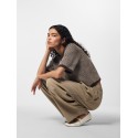 PIECES Jenna kortærmet strik cardigan - Hot Fudge / GREIGE