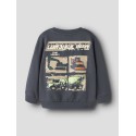 NAME IT MINI Nayel langærmet sweatshirt - Ombre Blue