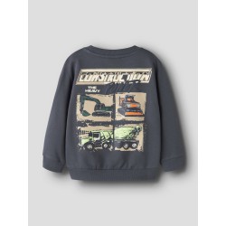 NAME IT MINI Nayel langærmet sweatshirt - Ombre Blue