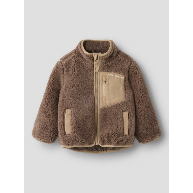 NAME IT MINI Mattia sherpa jakke - Mountain Trail