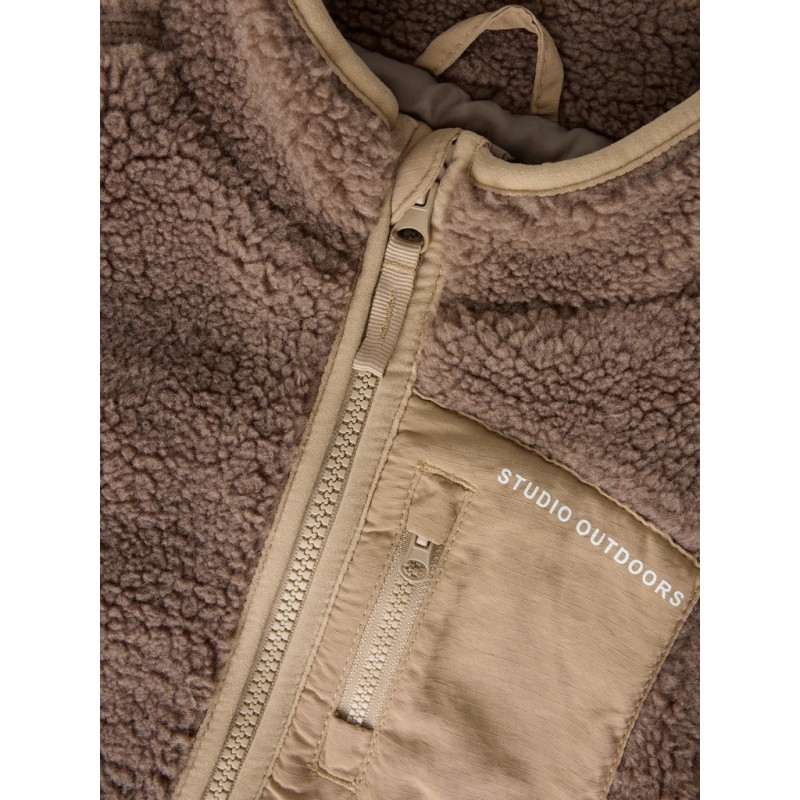 NAME IT MINI Mattia sherpa jakke - Mountain Trail