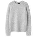 NAME IT KIDS Bullo langærmet kort strik - Light Grey Melange
