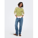 JDY Bryn life langærmet pullover - Crème Brûlée / WOODBINE