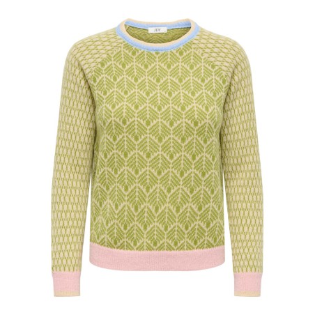 JDY Bryn life langærmet pullover - Crème Brûlée / WOODBINE