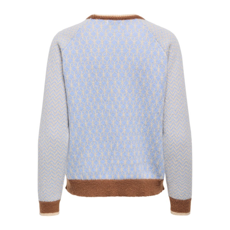 JDY Bryn life langæmret pullover - Crème Brûlée / TOFFEE