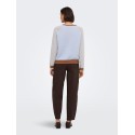 JDY Bryn life langæmret pullover - Crème Brûlée / TOFFEE