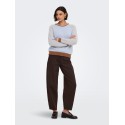 JDY Bryn life langæmret pullover - Crème Brûlée / TOFFEE