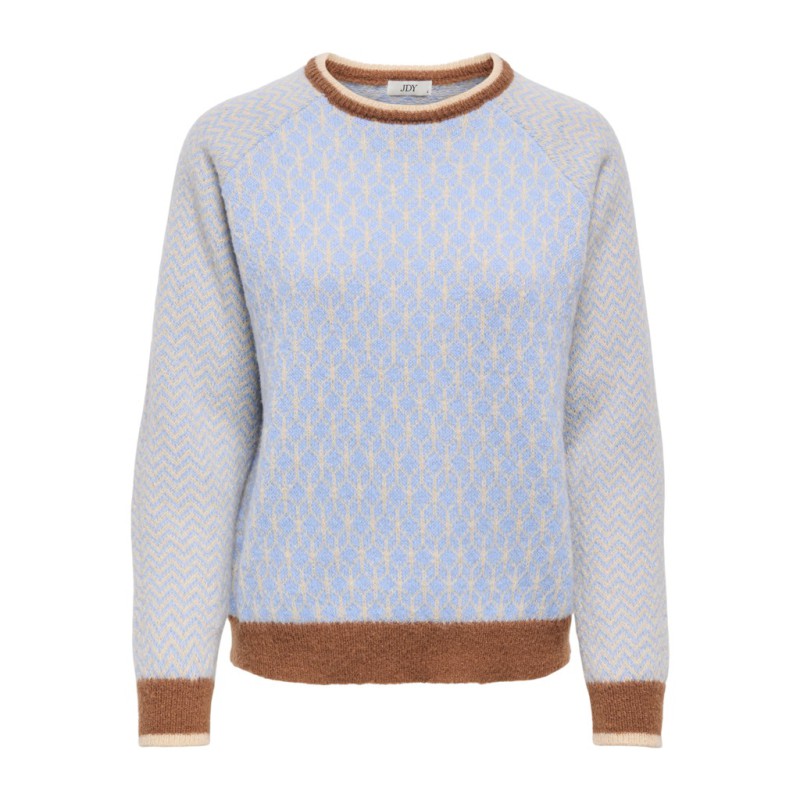 JDY Bryn life langæmret pullover - Crème Brûlée / TOFFEE