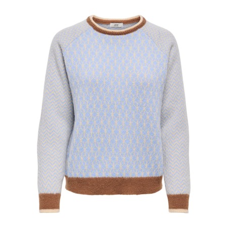 JDY Bryn life langæmret pullover - Crème Brûlée / TOFFEE