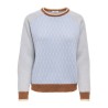 JDY Bryn life langæmret pullover - Crème Brûlée / TOFFEE